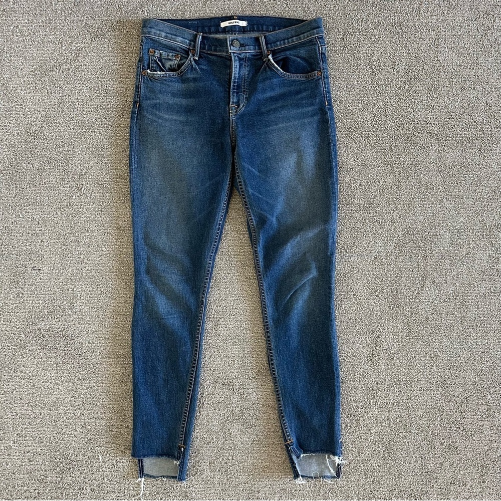 GRLFRND × Revolve Candice Skinny Step Hem Jeans in No More Tears Size 27‎